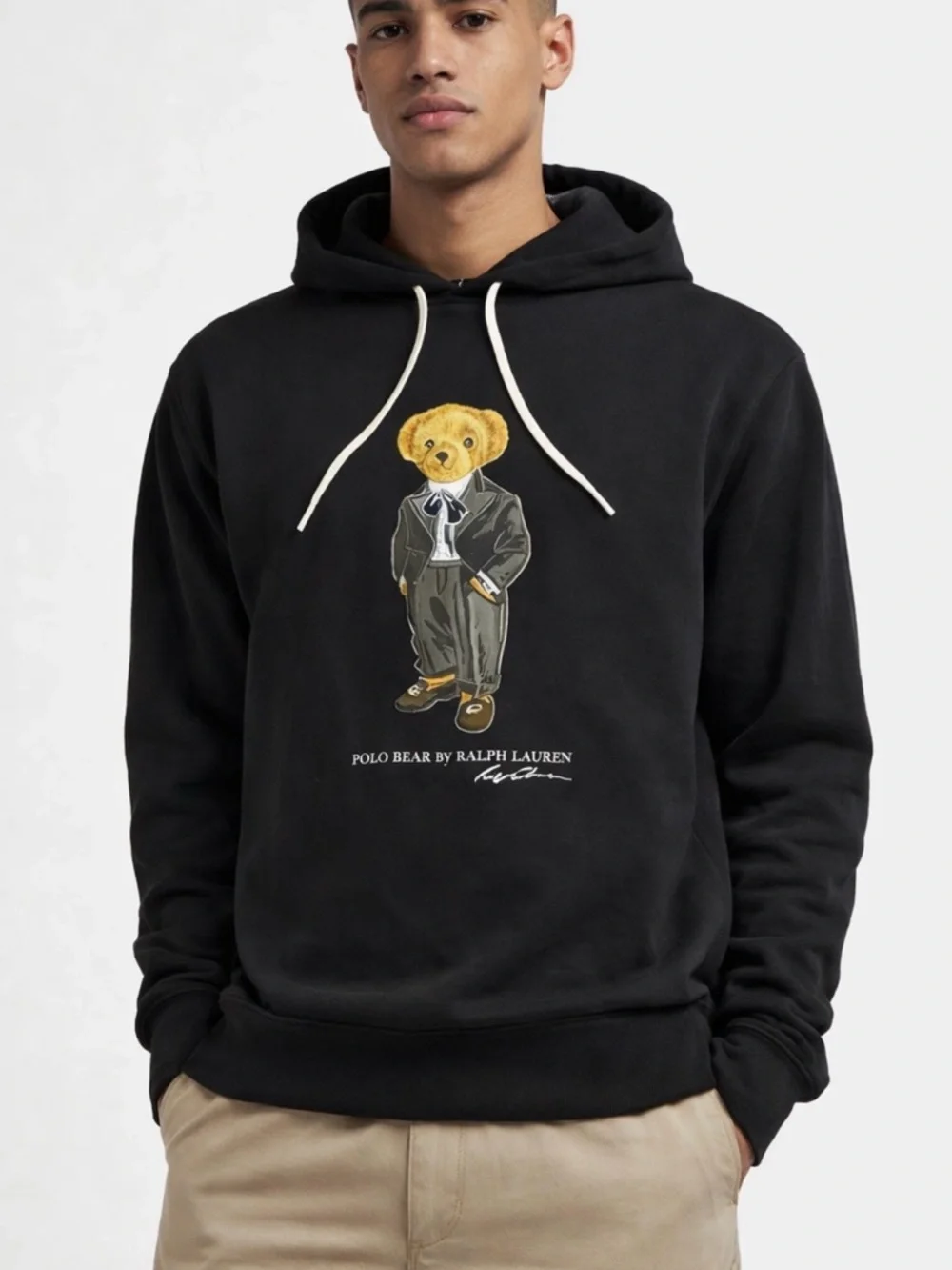 Polo Ralph Lauren Polo Bear Hoodie Black XL NWT Classic Teddy Sweatshirt